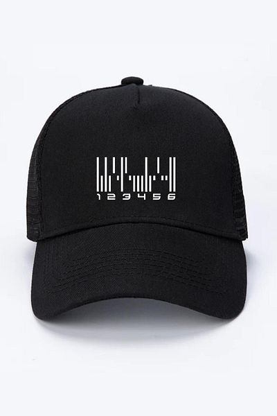 Tshirthane Тъмна материя Черна мрежеста шапка с баркод на Android