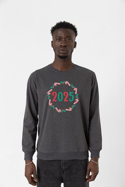 Tshirthane Χριστουγεννιάτικο γιρλάντα καπνιστό ανδρικό φούτερ 2ip