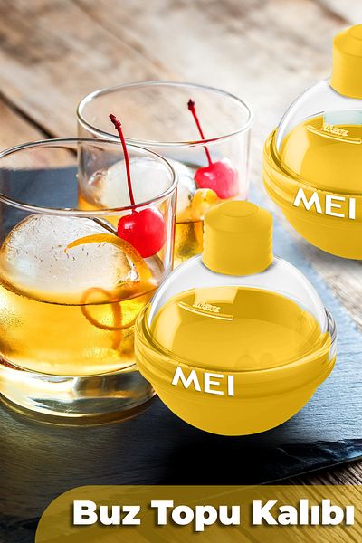 mei Silicone Curing and Freezing Presentation Container for Large Round Ice Balls, 6X6Cm