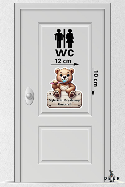 deer art Bebek ve Çocuklar İçin Uyarıcı & Öğretici Kapı-Priz-Duvar Etiket Diş...