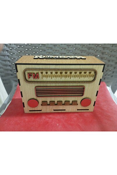 Lider MAGNESİA Pușculiță din lemn Radio nostalgic model 1 - Ad