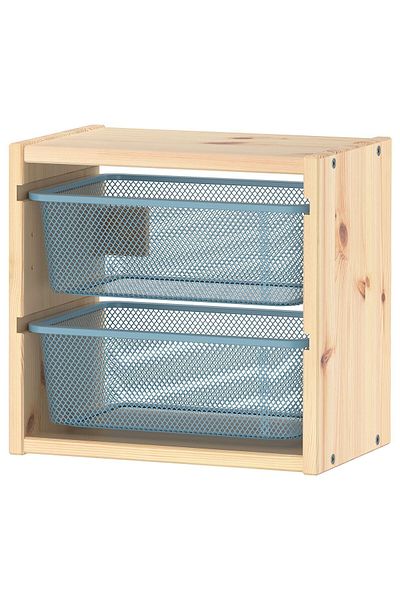 IKEA Toy Storage Unit, Pine, Width: 32 cm Depth: 21 cm Height: 30 cm