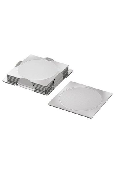 IKEA Groggy Coaster, Stainless Steel, 6 Pieces