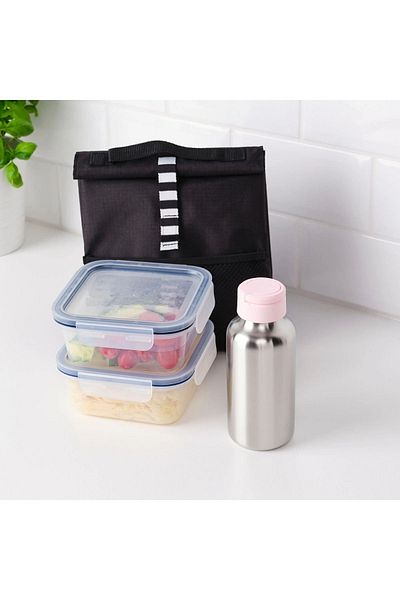 IKEA ENKELSPÅRIG stainless steel-pink 0.5 lt water bottle