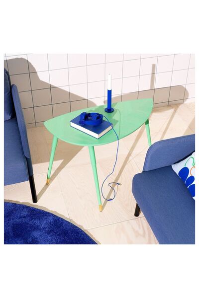 IKEA Orta Sehpa, Yaprak Şeklinde, Uzunluk: 77 cm  Genişlik: 39 cm  Yükseklik: 51 cm