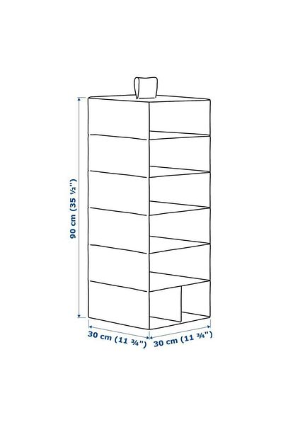 IKEA Storage Organizer with Hanging Compartments for Closet or Hanger Top