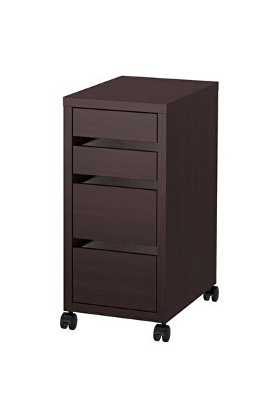 IKEA Tekerlekli Çekmece Ünitesi ,keson 35x75 Cm Acı Kahverengi Renk Amaçli Dolap