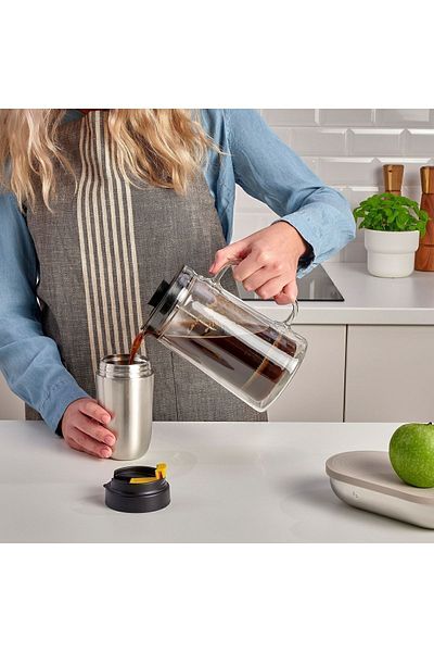 IKEA Thermos 350 ml Leakproof Ikea Coffee Tea Thermos with Lid Height: 16 cm Mug Stainless Steel Mug