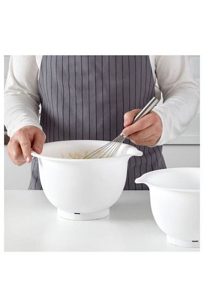 IKEA White 2 Piece Kitchen Mixing Bowl