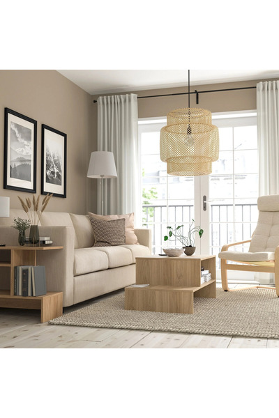 IKEA ORTA SEHPA , MEŞE GÖRÜNÜMLÜ , 90x55 cm IKEA  HOLMERUD