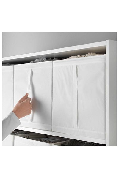 IKEA 3 Piece Organizing Box Set White Color Base-Closet Organizer Storage Box 31X34X33 Cm,