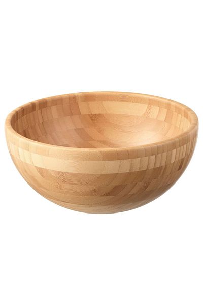 IKEA Bamboo Serving Bowl - 28 cm Matt, Height 13 cm