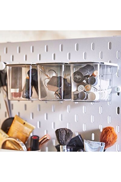 IKEA 3 Lü Set Çok Amaçlı Pano Parçası Kapaklı Şeffaf Kutu