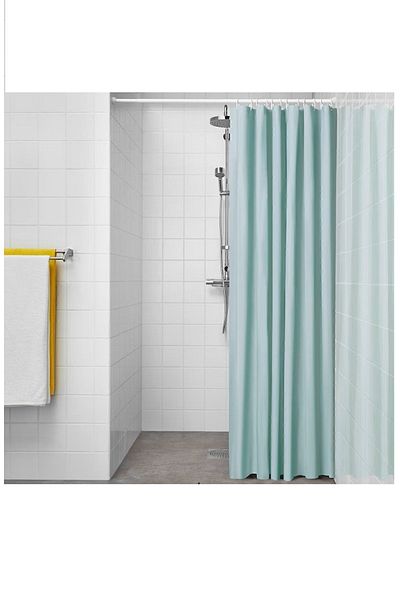 IKEA Luddhagtorn sprchový závěs, tyrkysový 180x200 cm