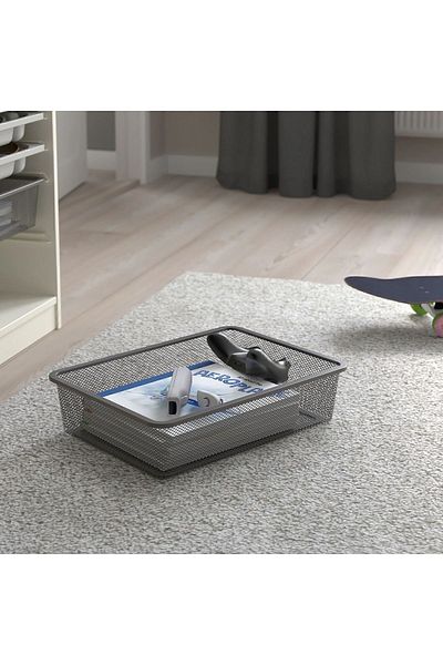 IKEA storage box, dark gray, 42x30x10 cm