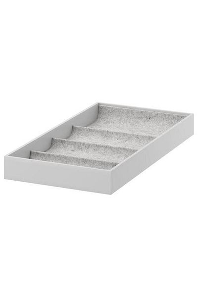 IKEA Unit with Shelf Compartment Light Gray Size 25X53X5Cm Jewelry-Glasses-Watch Organizing Box Soft
