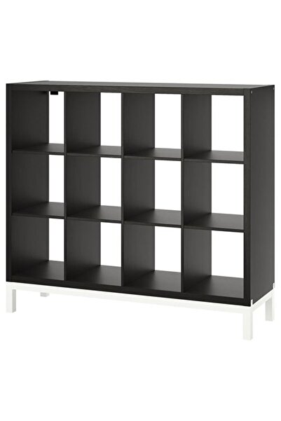 IKEA /kallax Venge-beyaz Açık Raf Ünitesi 147x129 Cm 12 Bölmeli
