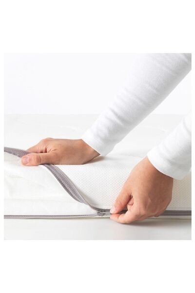 IKEA Krummelur Bebek Yatağı, Beyaz, 60x120 Cm, 8 Cm