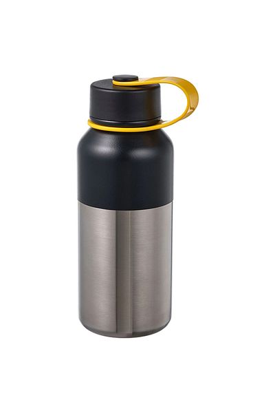 IKEA Hetlevrad Thermos, Stainless Steel-Black, 0.5 Lt