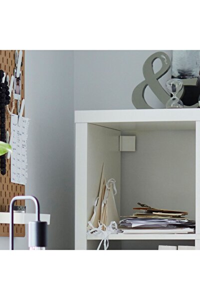 IKEA açık raf ünitesi, beyaz, 42x147 cm, çekmeceli