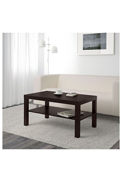 IKEA Dekoratif Lack Orta Sehpa Mobilya Siyah Renkli (55x90 Cm)