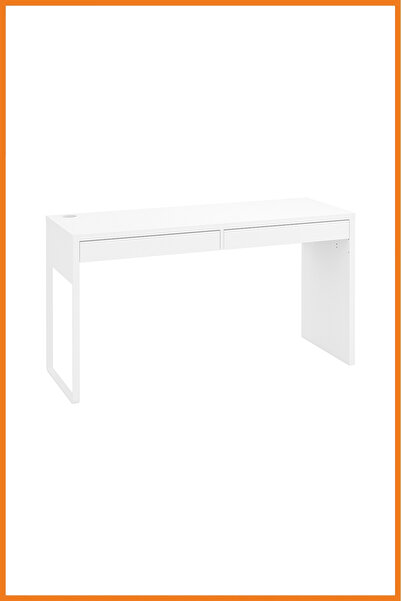 Alony Home Çalışma Masası 2 Çekmeceli Çelik Ayaklı Mdf Sunta Panel Bilgisayar...