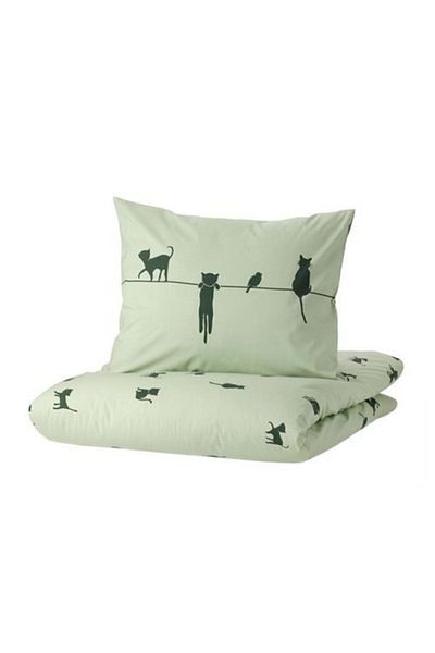 IKEA Single Children's Duvet Cover Set Water Green-150X200/50X60 Cm-Without Sheets