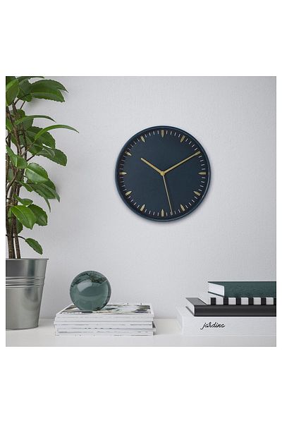 IKEA Blue Scarig Duvas Wristwatch, Blue, 26 cm Traditional Round 26 cm