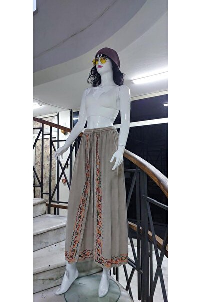 EREN STYLE Otantik Nakış İşlemeli Harem Şalvar Pantolon(102 CM)