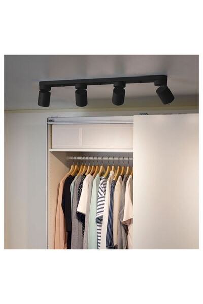 IKEA NYMÅNE spot lamba, beyaz, 73 cm, 4 spotlu