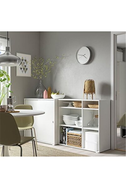 IKEA /vıhals Beyaz Saklama Ünitesi 190x47x90cm