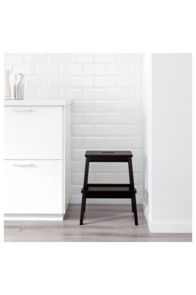 IKEA Ereganto - - Bekvam - Basamaklı Tabure, Siyah, 43x50 Cm, Merdiven, Tabure Iskandinav Ahşap