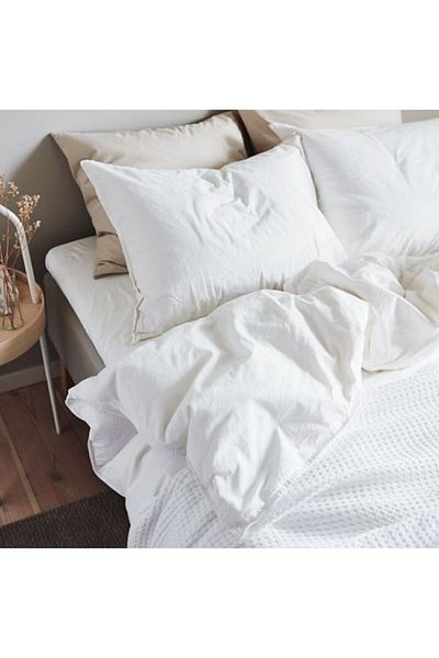 IKEA Комплект двоен бял плик за завивка - Английски, 240x220/50x60 см без чаршафи
