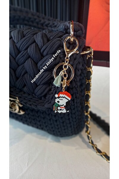 Atolye Ferda ميوكي محبوك سنوبي شخصية حلقة رئيسية حقيبة زخرفة