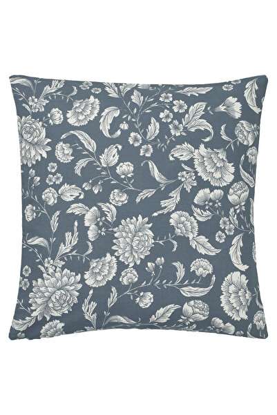 IKEA IDALINNEA 50x50 cm Dark Grey-Blue Throw Pillow Cover