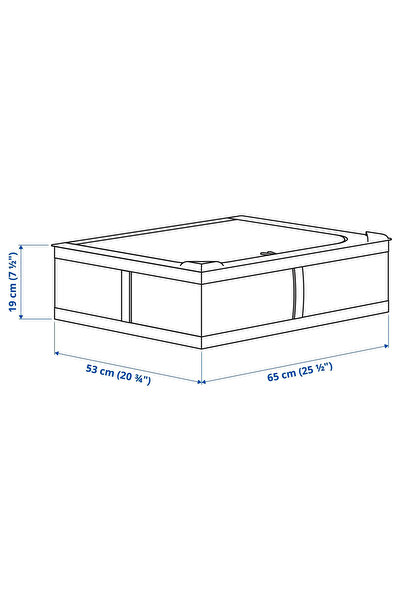 IKEA Saklama Kutusu 65xx53x19 Koyu Gri