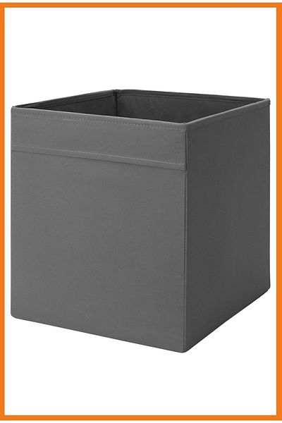 Alony Home Drena Box 33 X 38 X 33 Cm Polyester Dark Gray
