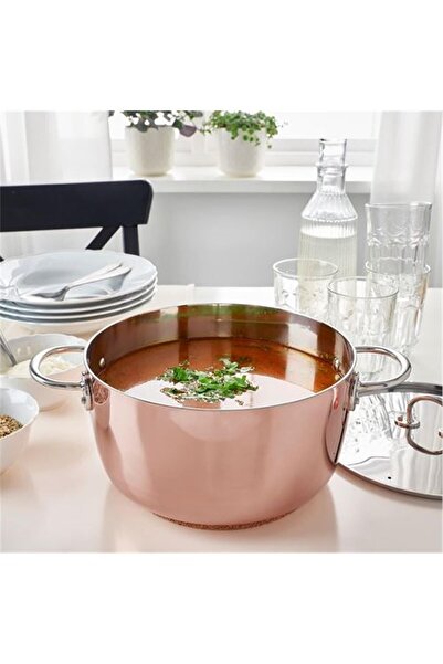 IKEA Fınmat Bakır-paslanmaz Çelik Tencere 5 Litre