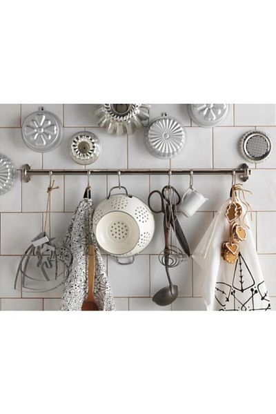 IKEA Gemak White Metal Strainer - 22 cm