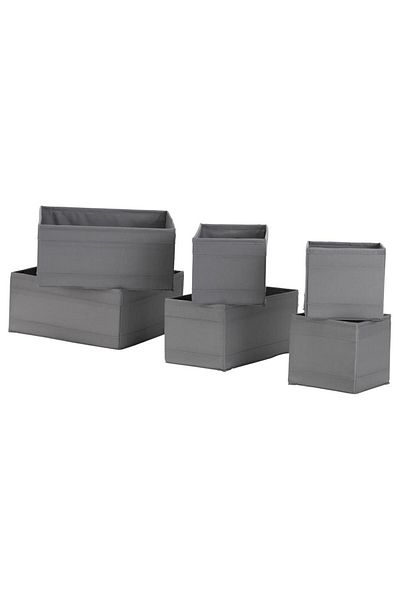 IKEA Dark Gray Skubb Box Set