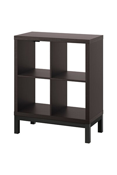 IKEA açık raf ünitesi, venge-siyah, 77x94 cm