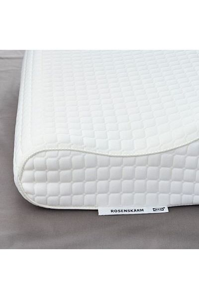 IKEA وسادة مريحة مقاس 33 × 50 سم باللون الأبيض للنوم على الجانب/الظهر