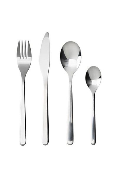 IKEA 24 Piece Cutlery Set, Stainless Steel for 6 People