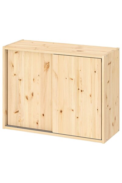 IKEA sürgü kapaklı dolap, çam, 80x30x60 cm