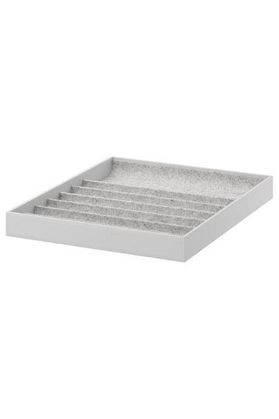 IKEA Unit with Shelf Compartment Light Gray Size 40X53X5Cm Jewelry-Glasses-Watch Organizing Box Soft