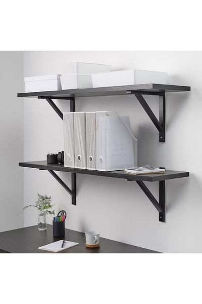 IKEA Метален настолен органайзер за папки Drönjöns, бял, 2 части
