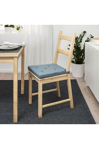 IKEA Perna Scaun Culoare Albastru 35/42x40x4 Cm Cu Bandă Velcro