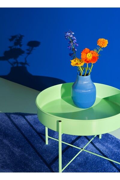 IKEA Sehpa Yeşil Renk KULTURSKOG çiçeklik, açık yeşil, 58 cm