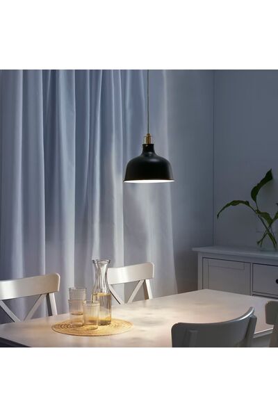 IKEA Ranarp Sarkıt Lamba, Siyah, 23 Cm