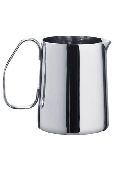 IKEA Ikea Milk Jug - 0.5 Lt Stainless Steel, a Quality, Height 11 cm